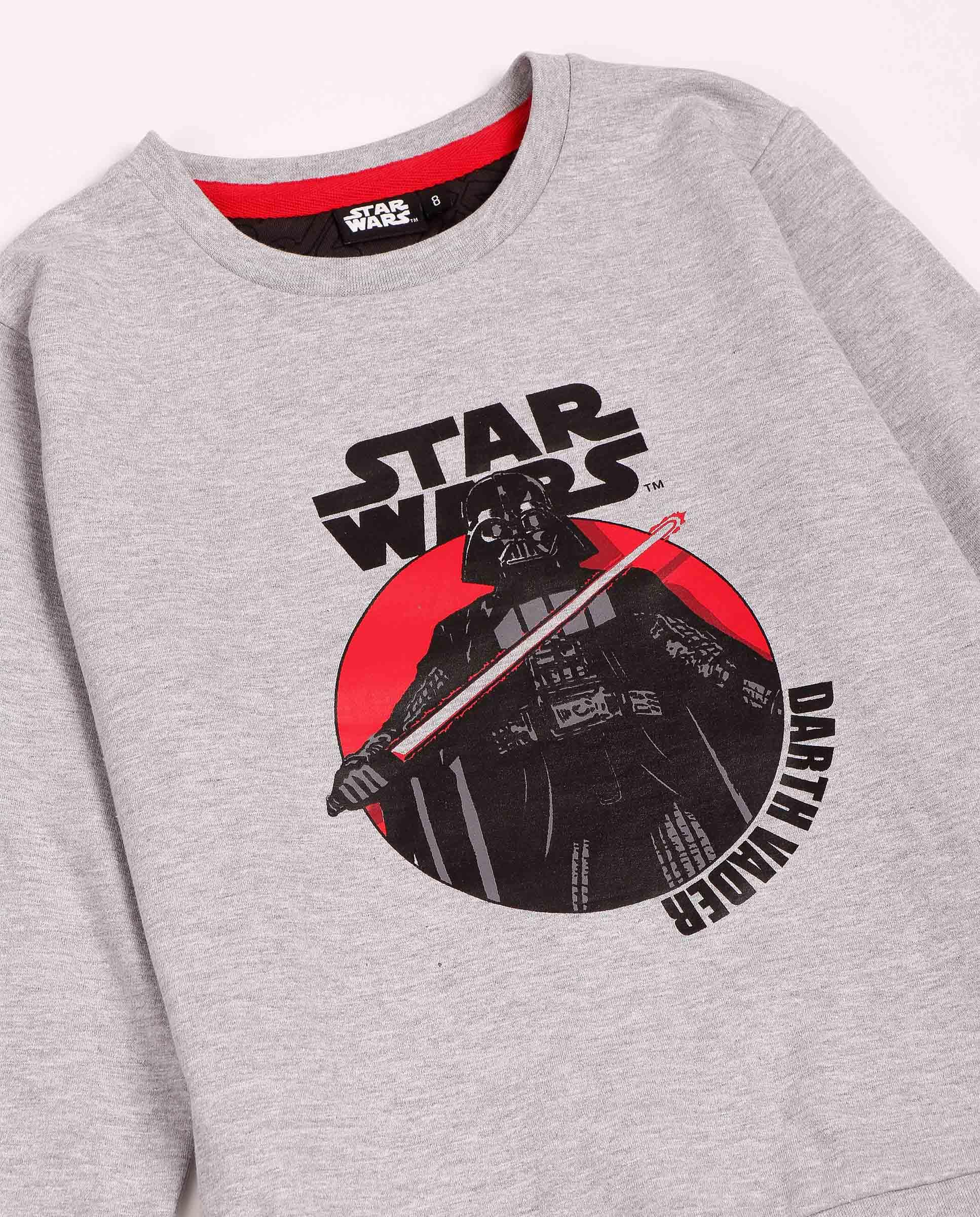 Star Wars Darth Vader - Pigiama a maniche lunghe per bambini, Grigio diaspro, 4