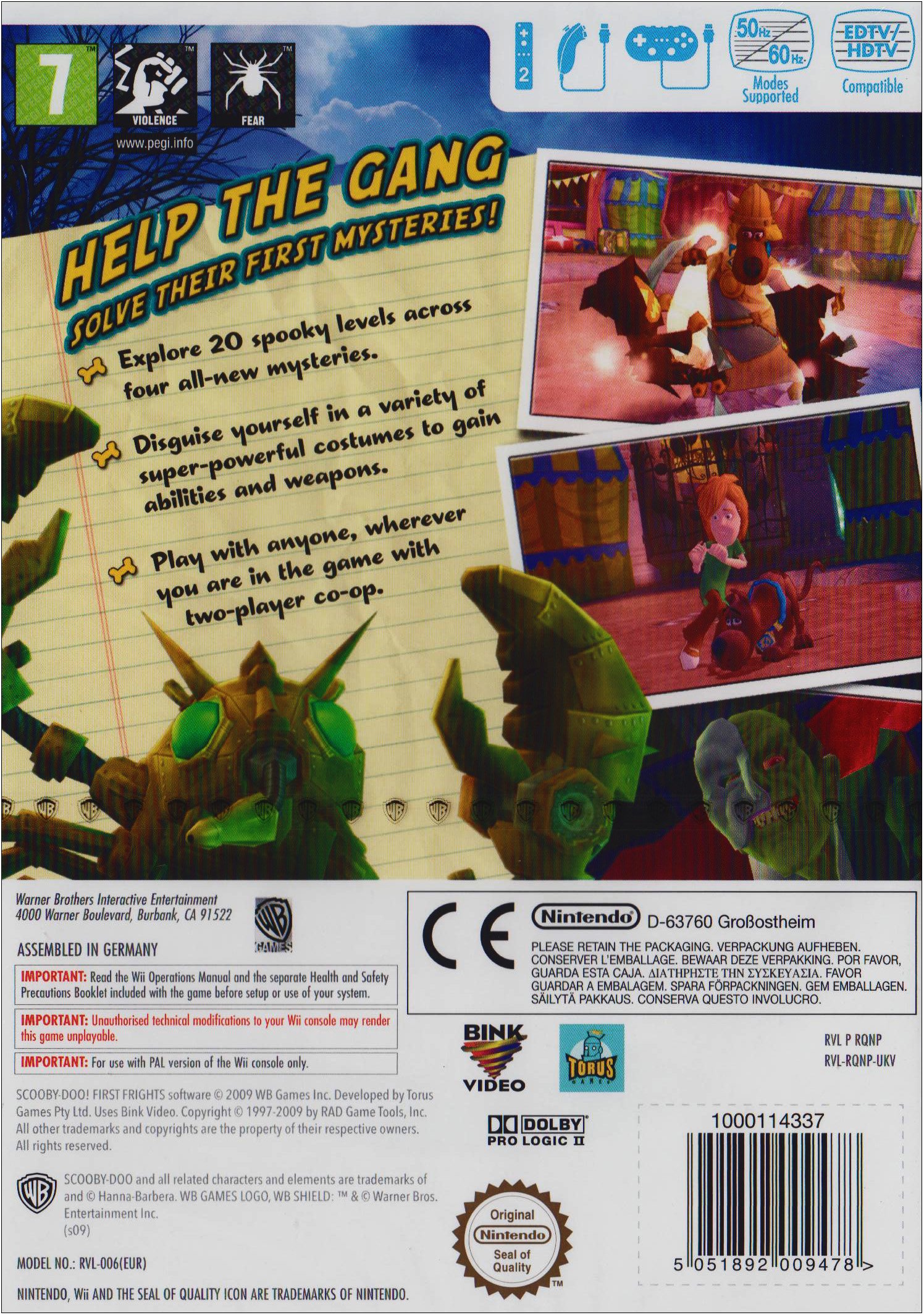 Scooby-Doo! First Frights (Wii) [Importación inglesa]