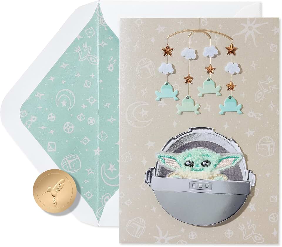 Papyrus Star Wars Baby Shower Card (The Force is Strong)
