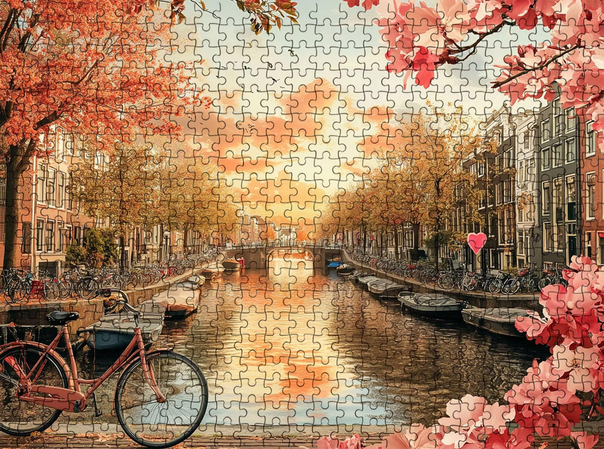 auto piccola città Puzzle 1000 Pezzi per Adulti, Puzzle in Legno - Collezione Classica con Poster Incluso - Sfida di Concentrazione e Passatempo Antistress, Gioco per Famiglia, 75 x 50 cm f0-45