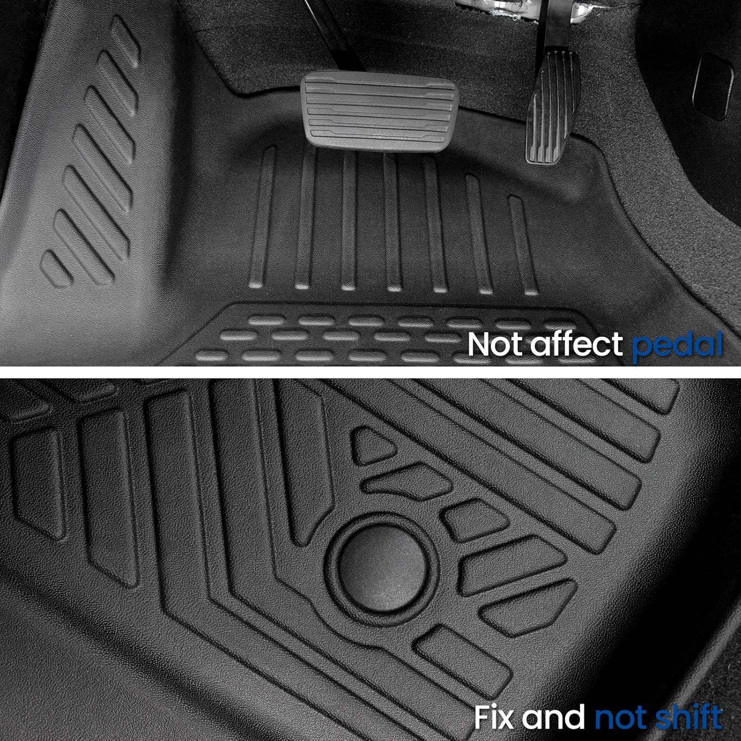 Floor Mats Set for 2021-2025 2026 Chevrolet Chevy Tahoe/GMC Yukon 7 Seat Bucket Seat Accessories(Not for Yukon XL), All Weather TPE Cargo Mat Liner Backrest Mat Door Sill Protectors