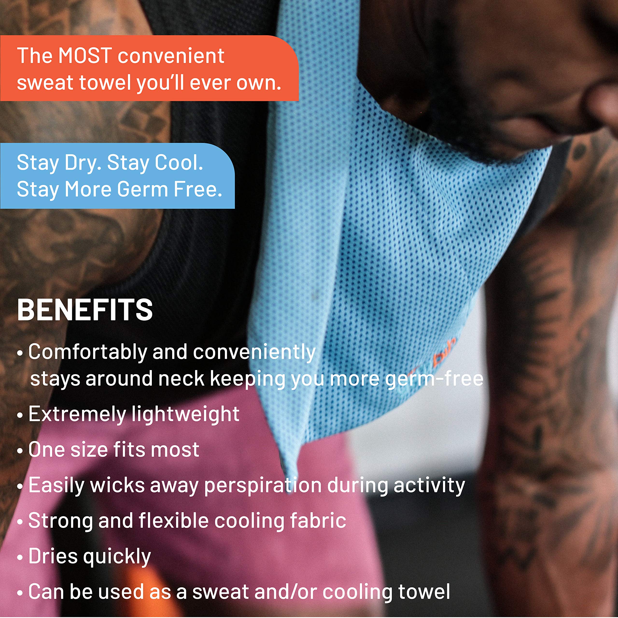 Rutschfestes Schweißhandtuch Für Spinning-Bikes - Saugstark & Waschbar