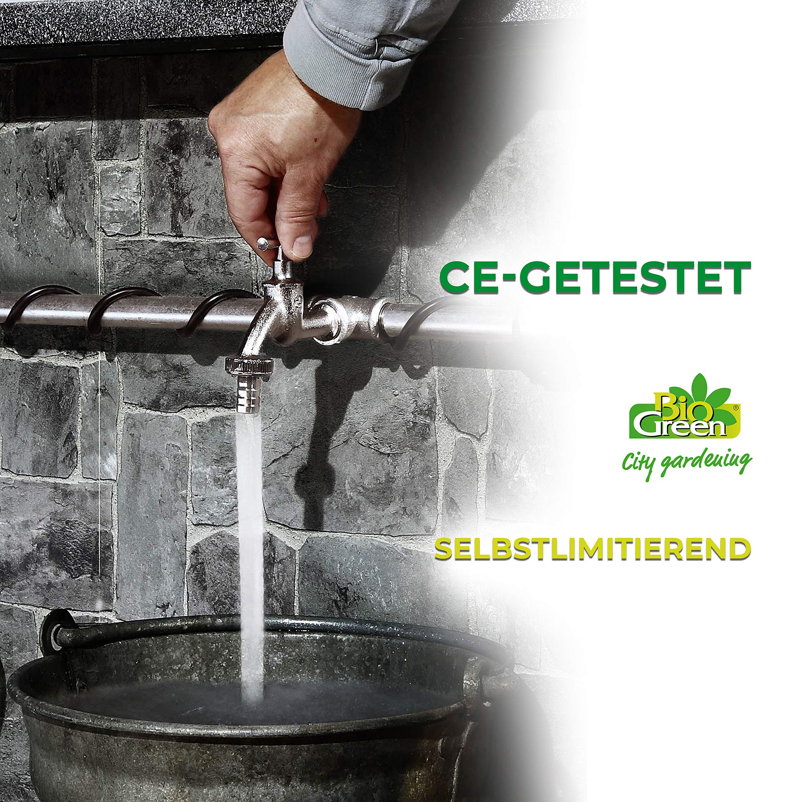 Bio Green Pflanzen-Heizkabel | 6 Meter | 60 Watt | selbstlimitierend | schützt Pflanzen und Töpfe vor Frost | steckerfertig | IP67
