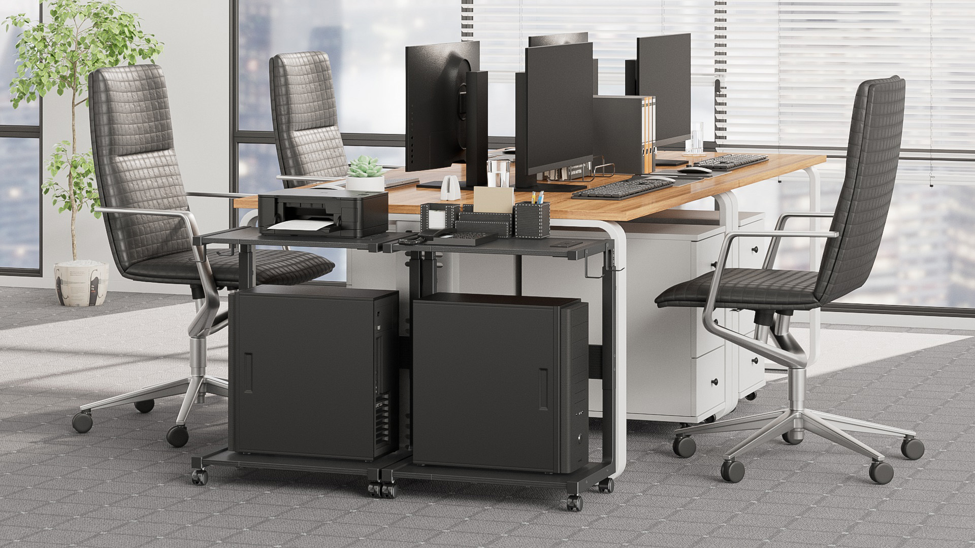 3 étagères Et 4 Crochets Pour Le Rangement Mural Des Balais Et