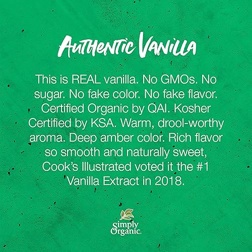 Miniatura 5 de Simply Organic extracto de vainilla pura certificado orgánico botella de vidrio de 4 onzas