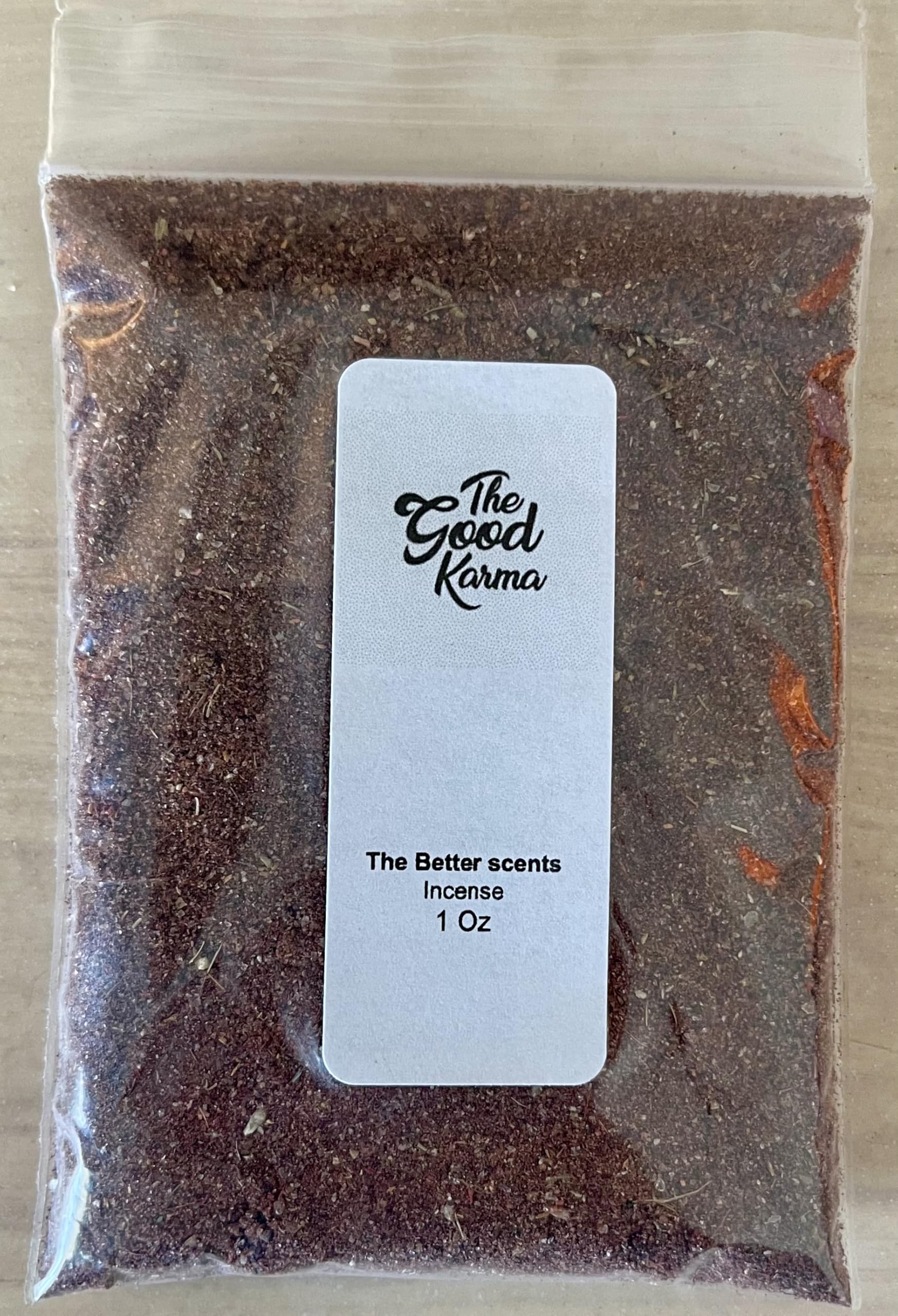 The Better ScentsGood Karma Resin Incense Powder 1 OZ Bag - use This Incense to Conjure Good Karma