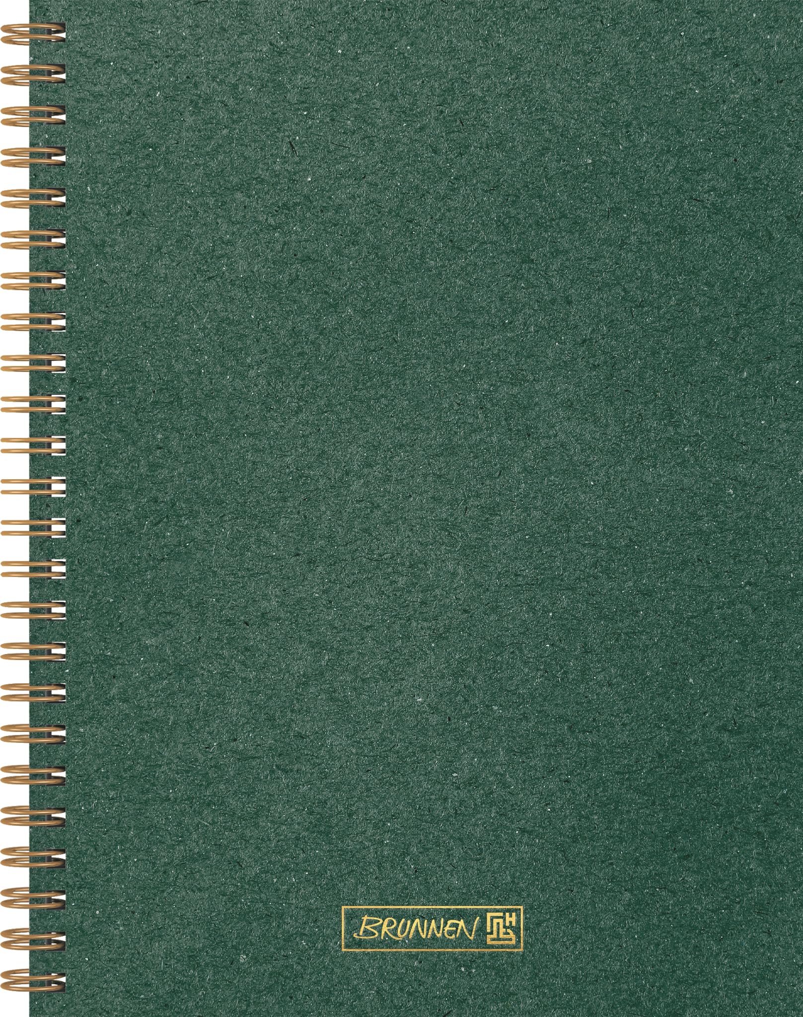 Brunnen Premium Wire Notebook A5 192 Pages Dotted Dark Green