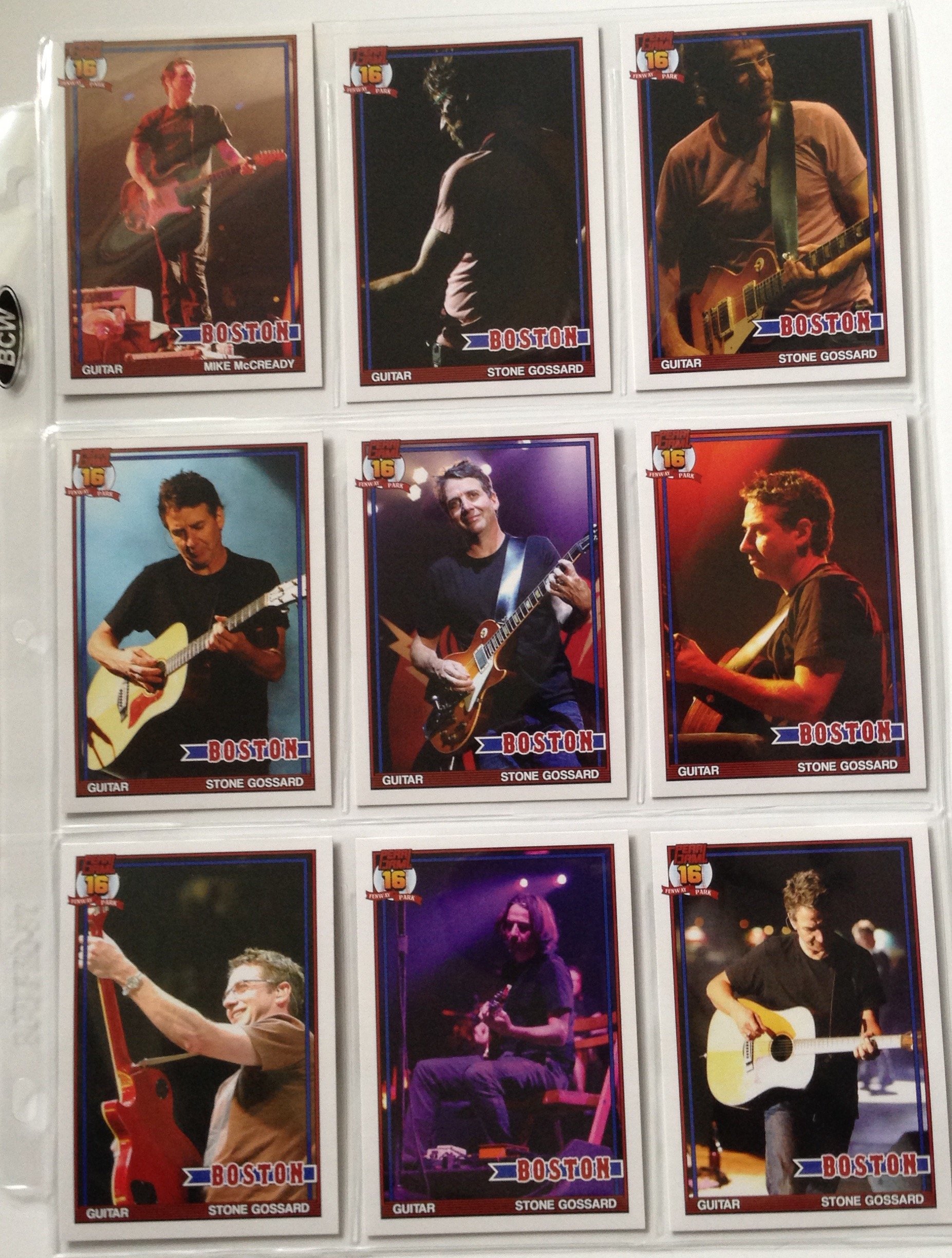 Amazon.com: Pearl Jam Boston baseball card set 64 card set Fenway