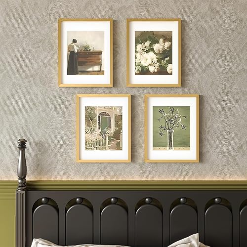 Vista 69 de KINLINK Juego de 2 portarretratos de 6 x 8 pulgadas, marco de fotos de madera mate de 4 x 6 pulgadas con plexiglás para 4 x 6 con paspartú o 6 x 8