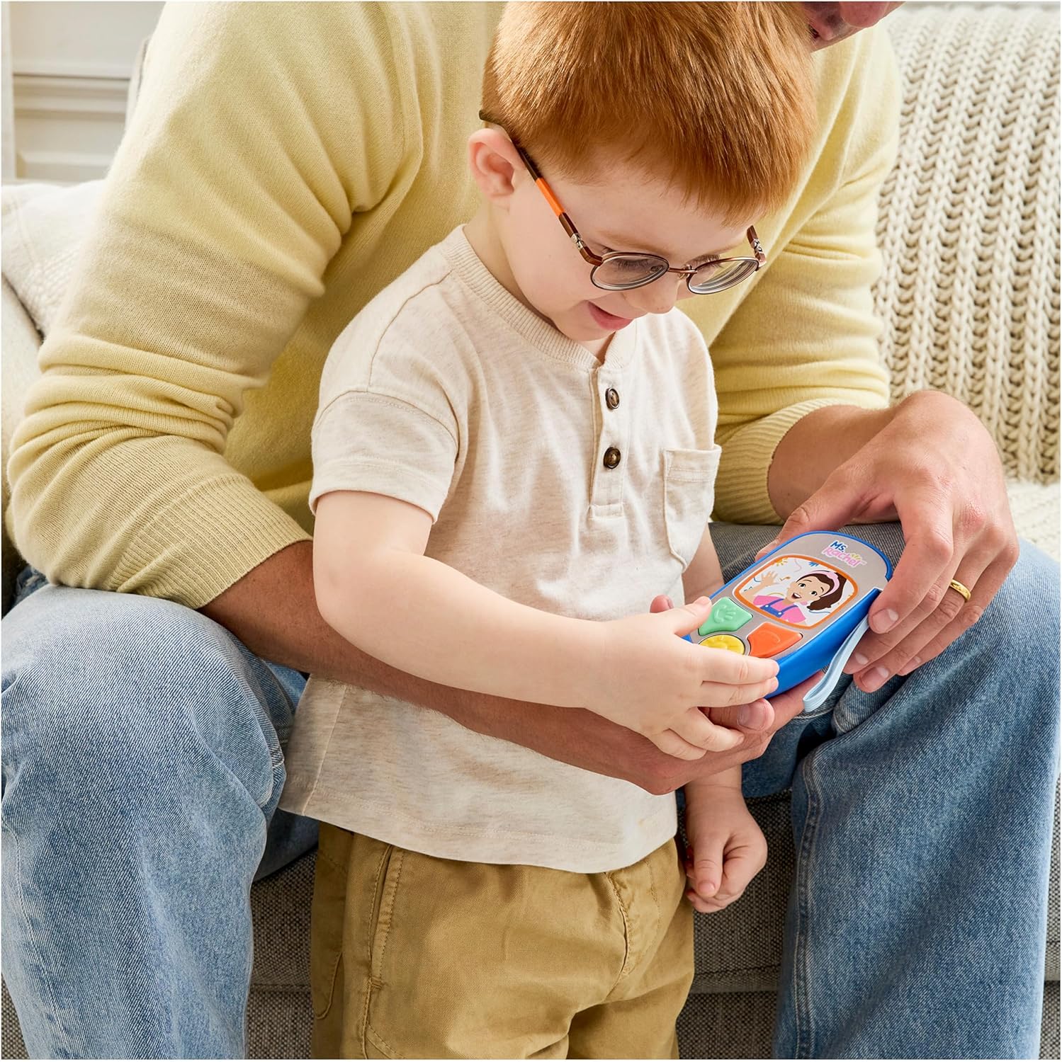 Ms. Rachel Official Electronic Talk with Me Learning Phone with Conversational Phrases, Educational Toys & Toddler Toys for Girls & Boys Ages 1-3+ - Image 8