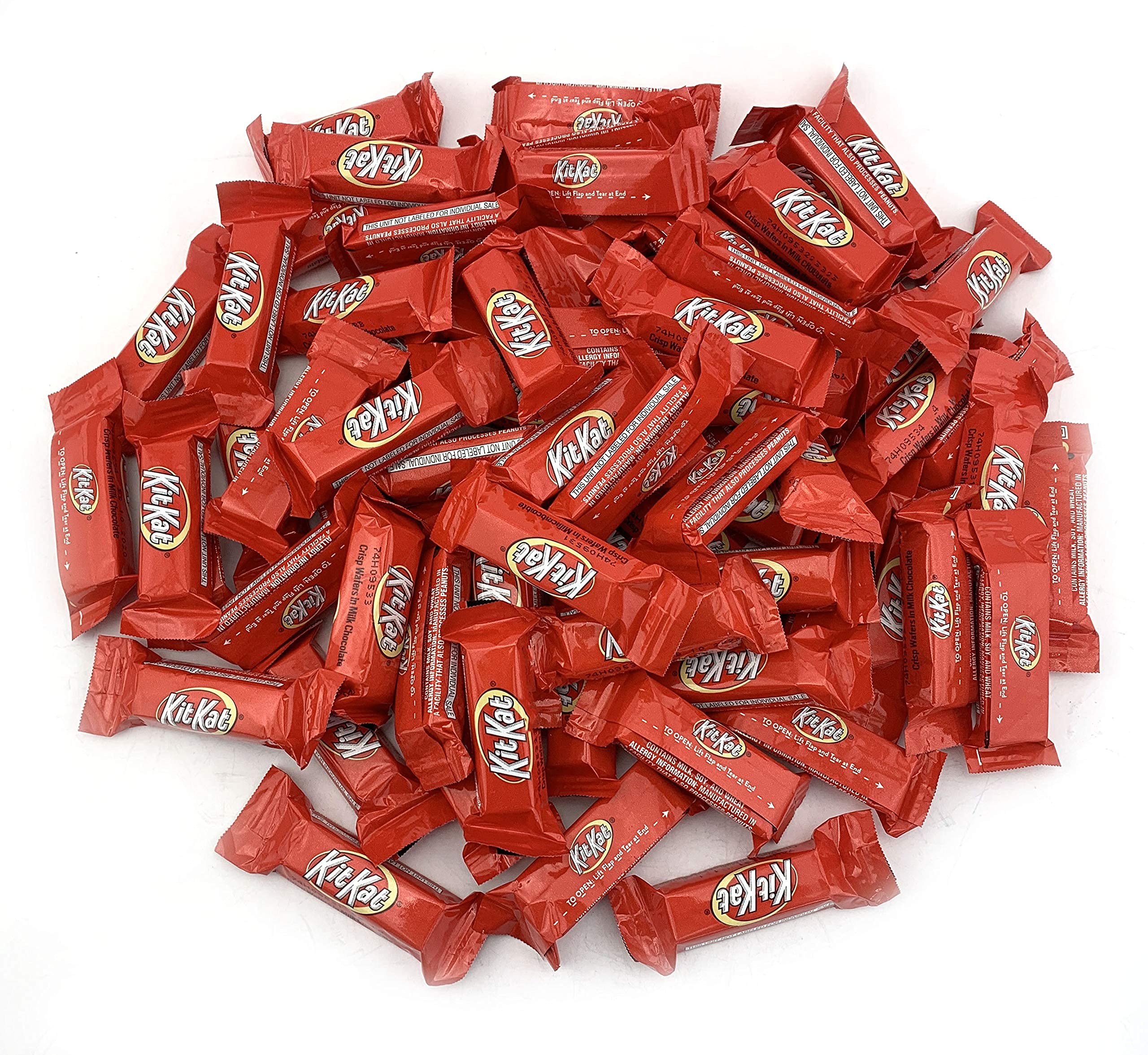 KITKAT Milk Chocolate Candy Bars, Crisp Miniature Wafers in Red Wrap, 2