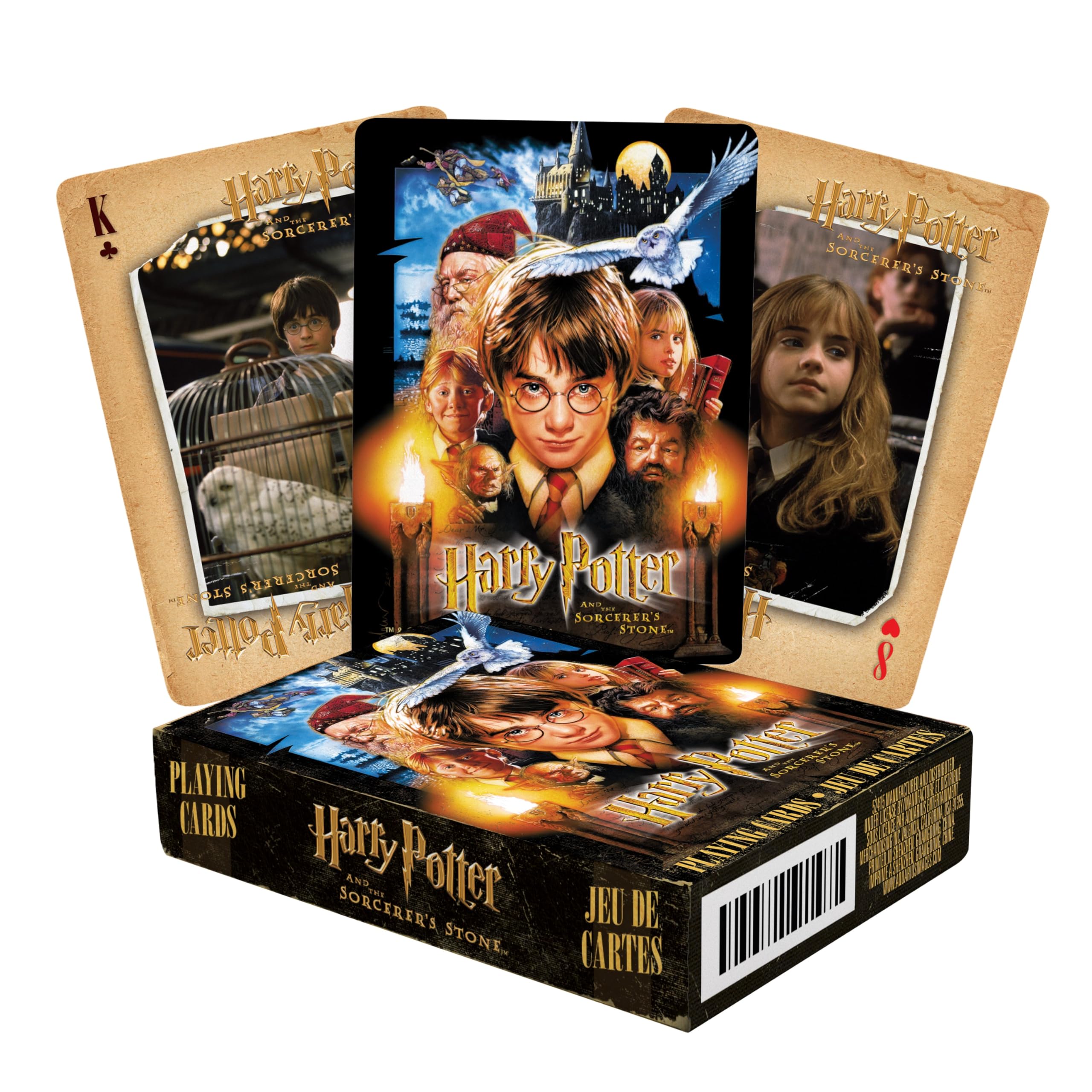 AQUARIUS Harry Potter Playing Cards - Sorcerer's Stone Deck of Cards for Your Favorite Card Games - Officially Licensed HP Merchandise & Collectibles