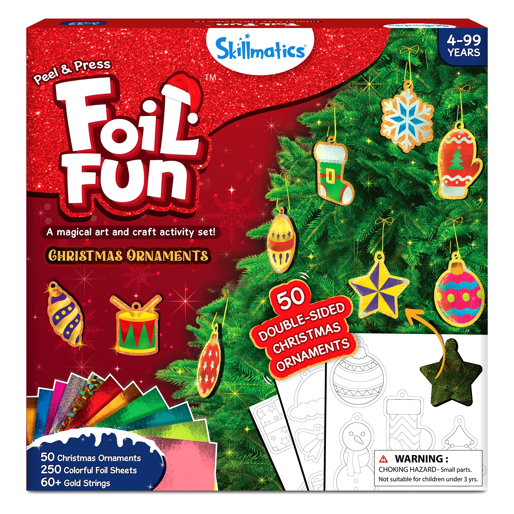 Skillmatics Foil Fun – Christmas Ornaments, Mess-Free Holiday Art for Kids — image 1
