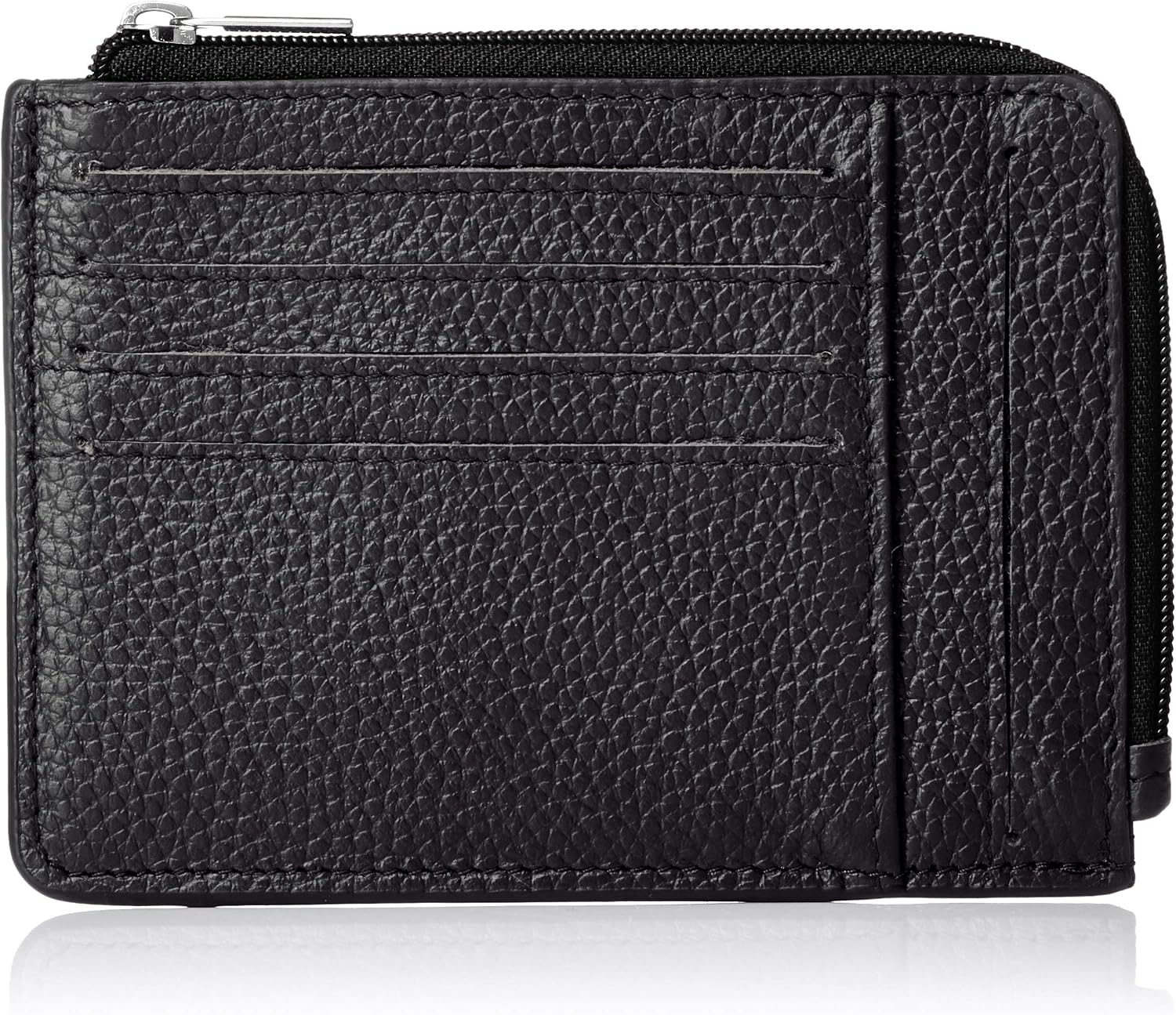 [Rambling] Cow Leather Card Case Passcase SDYW-45-BK - black