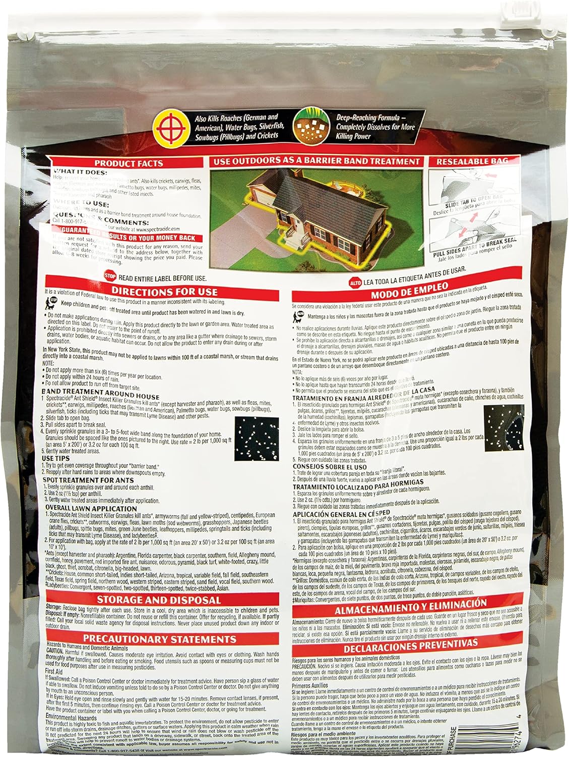 Spectracide Ant Shield Insect Killer Granules, 3 lb, Case Pack of 1