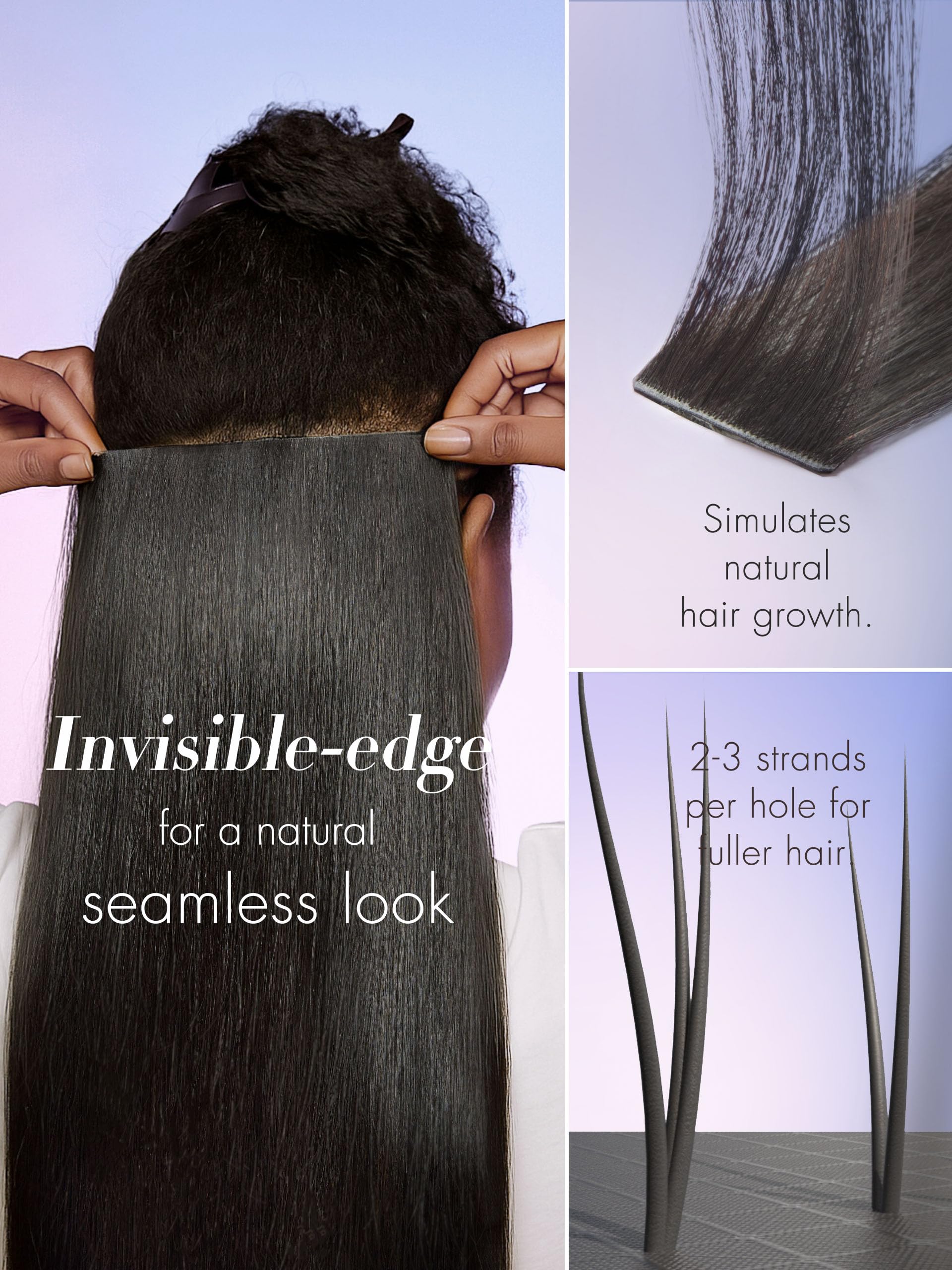 24 Inch Human Hair Clip In Extensions, 100g 2 Pack, Lightweight Invisible Volume Amazon.com : LUVME Seamless Silky Straight Clip in Hair  main image 4