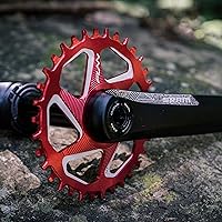 Vista 5 de Funn Solo DX - Plato ancho estrecho para cadena de 9, 10, 11, 12 velocidades, compatible con bielas de interfaz de montaje directo SRAM