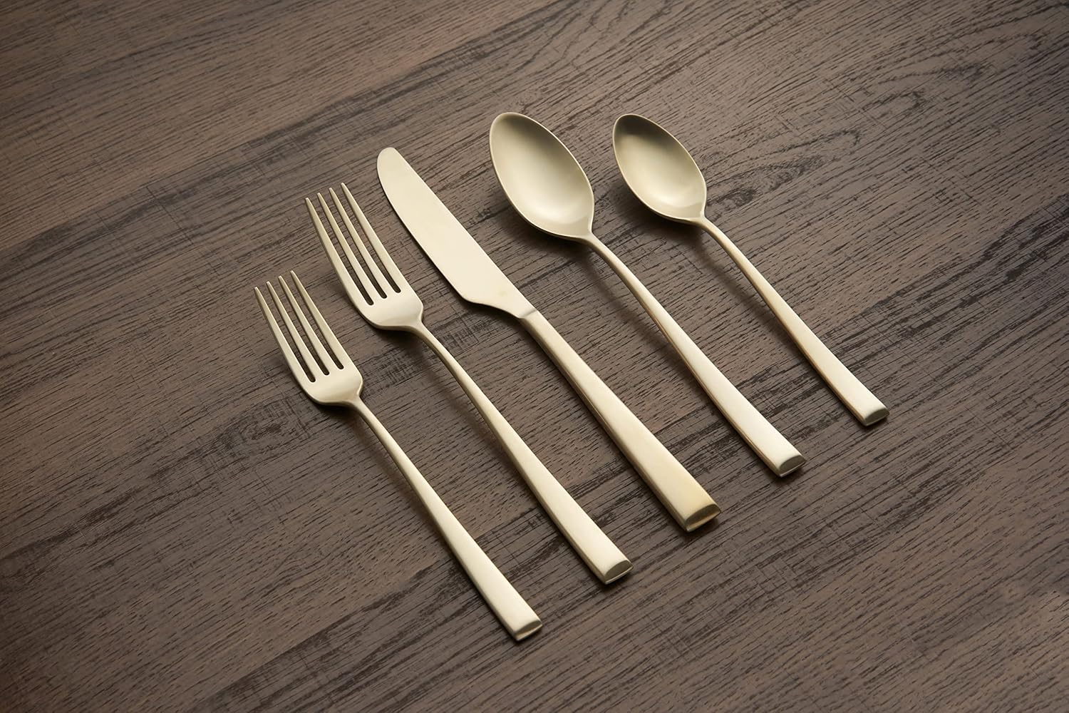 CAMBRIDGE Silversmiths Marlise Champagne Satin 20-Piece Flatware Set, Service for 4