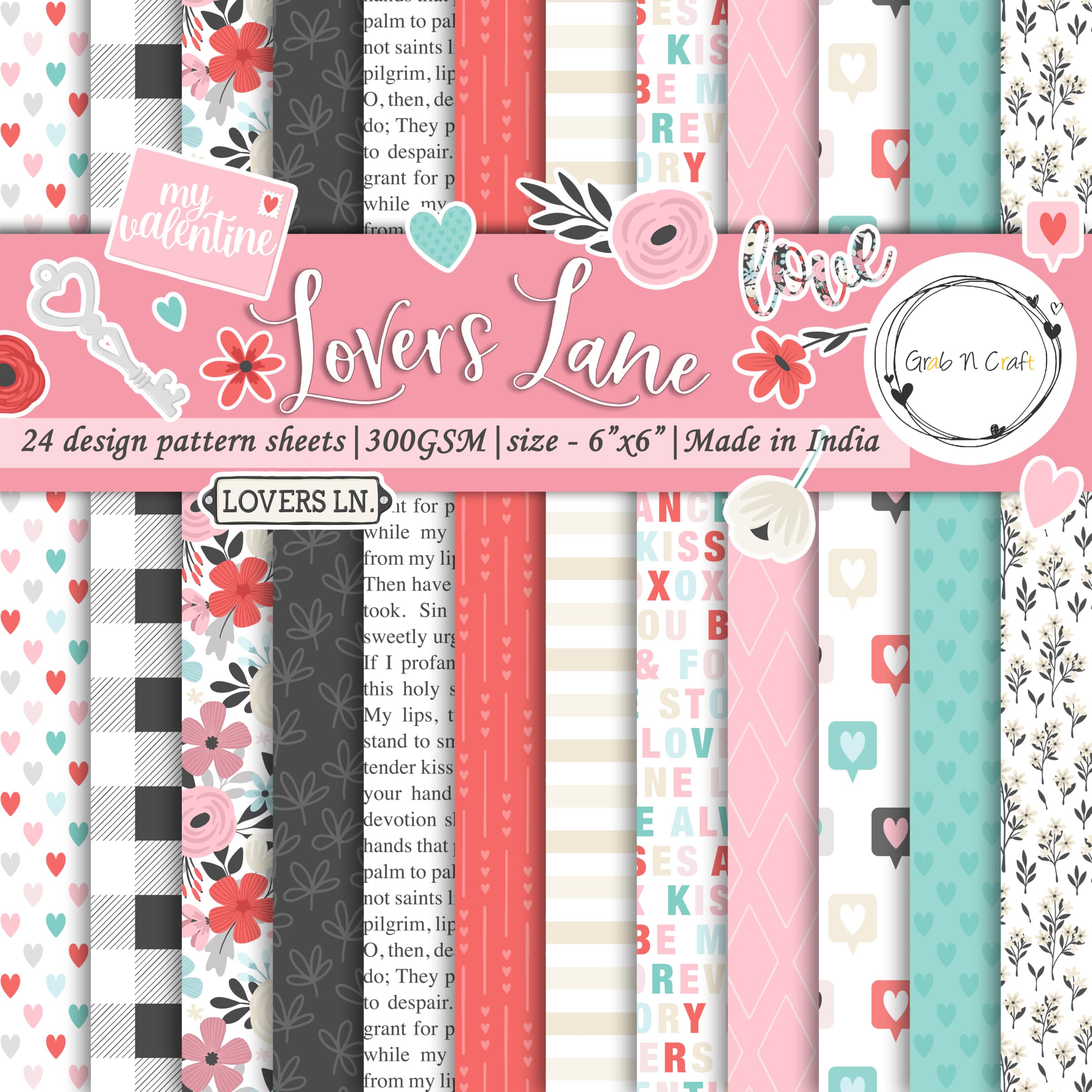 Scrapbook Paper Pack - 21 Sheets, 6x6 Inch -15 Scrapbook Paper Pack - 21 Sheets, 6x6 Inch -15