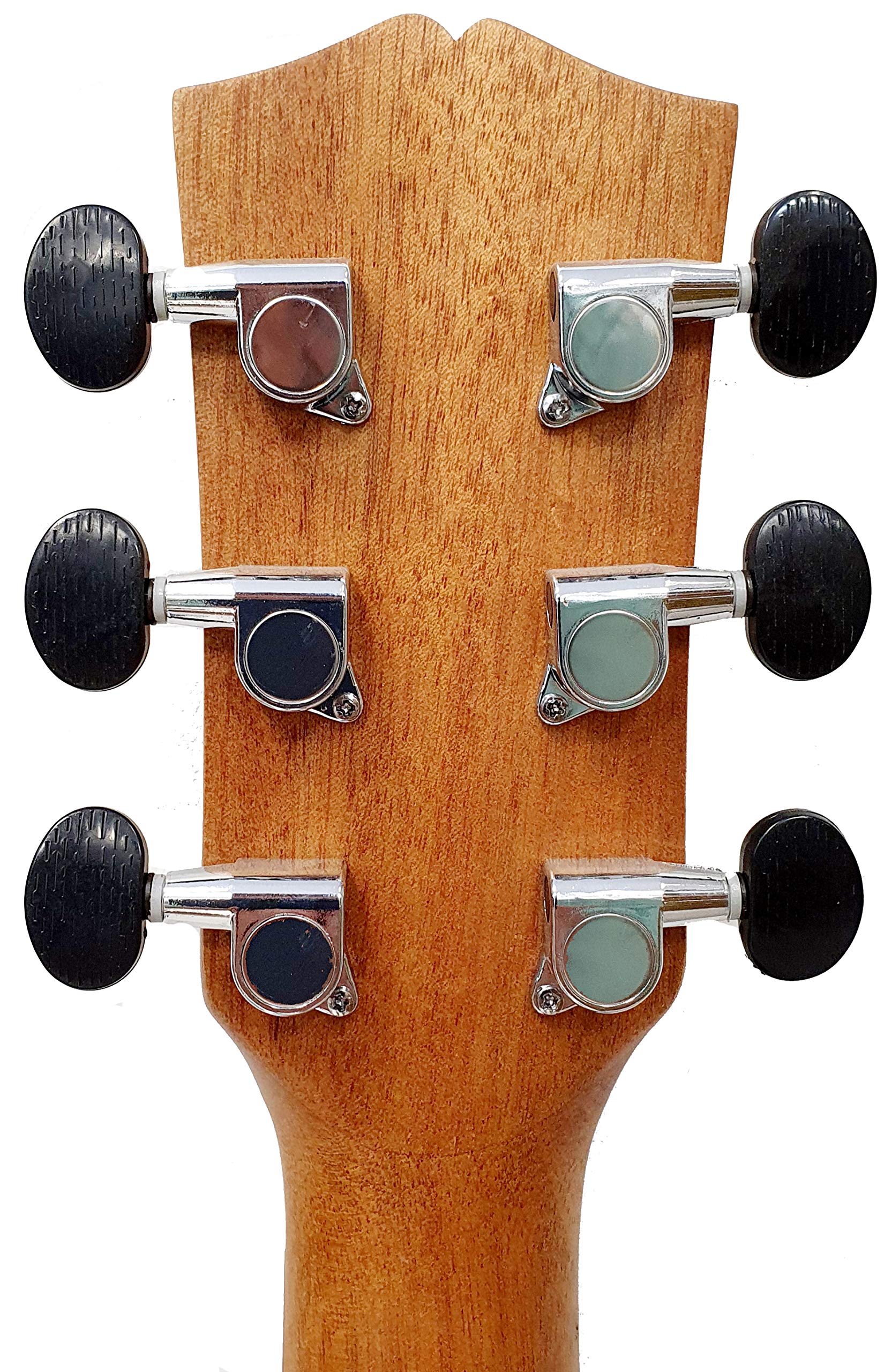 ROCKSTAR - Guitarra Electroacústica Dreadnought SA-4122EQ con Ecualizador 5 Bandas, Presencia, Afinador y Cutaway - Caoba y Palisandro Técnico