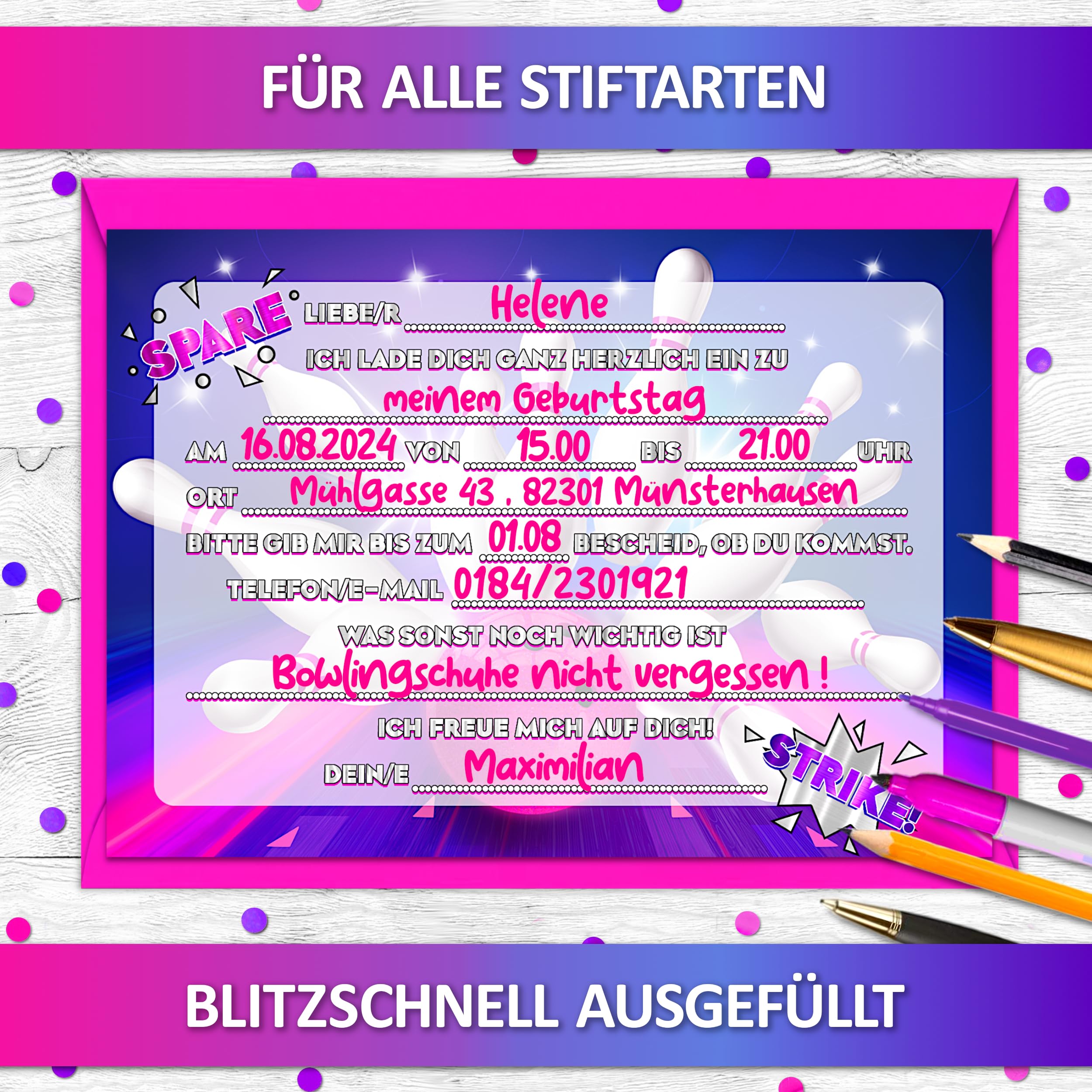 Biglietti Invito 9° Compleanno Bambini - 12 Pezzi Formato A6 Con Tema