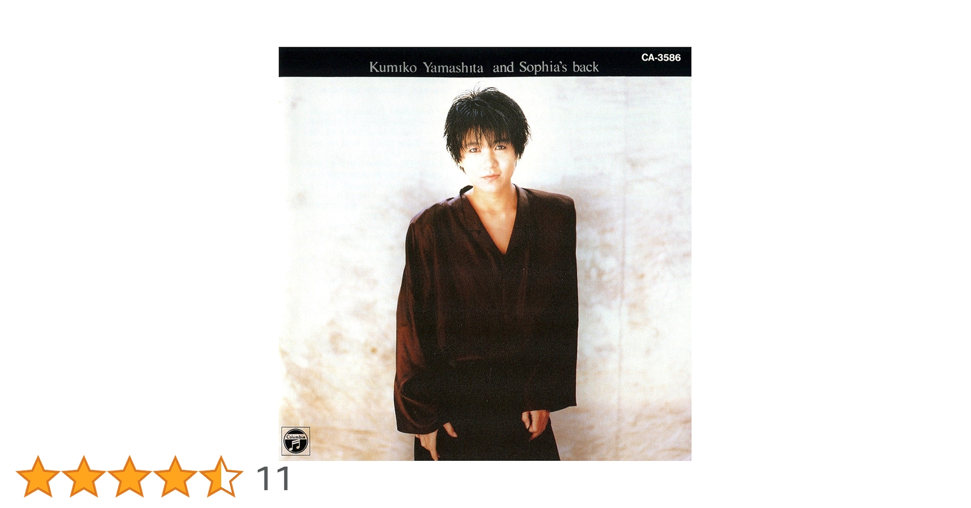 1985年 Sophia's back CDアルバム 山下久美子 ステッカー 1985年