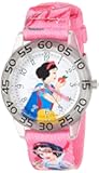 Disney Princess Kids' Plastic Time Teacher Analog Quartz Nylon Strap Watch