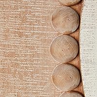 Vista 5 de Espejo de pared redondo decorativo de madera