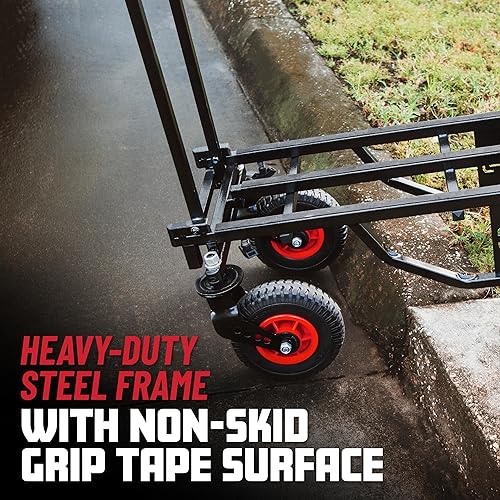 Miniatura 3 de Gator Frameworks Carrito plegable multiutilidad con extensión de 30-52" y capacidad de carga de 500 libras (GFW-UTL-CART52)