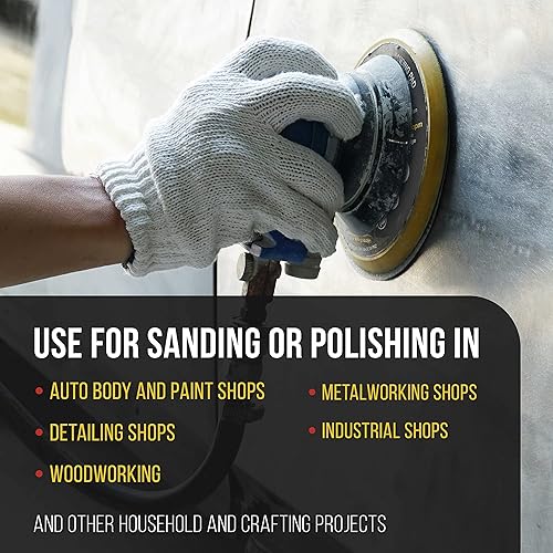 Miniatura 5 de Dura-Gold Pro Series - Almohadilla de placa de soporte para lijadora PSA DA de 6 pulgadas, borde flexible de perfil bajo, almohadilla de lijado