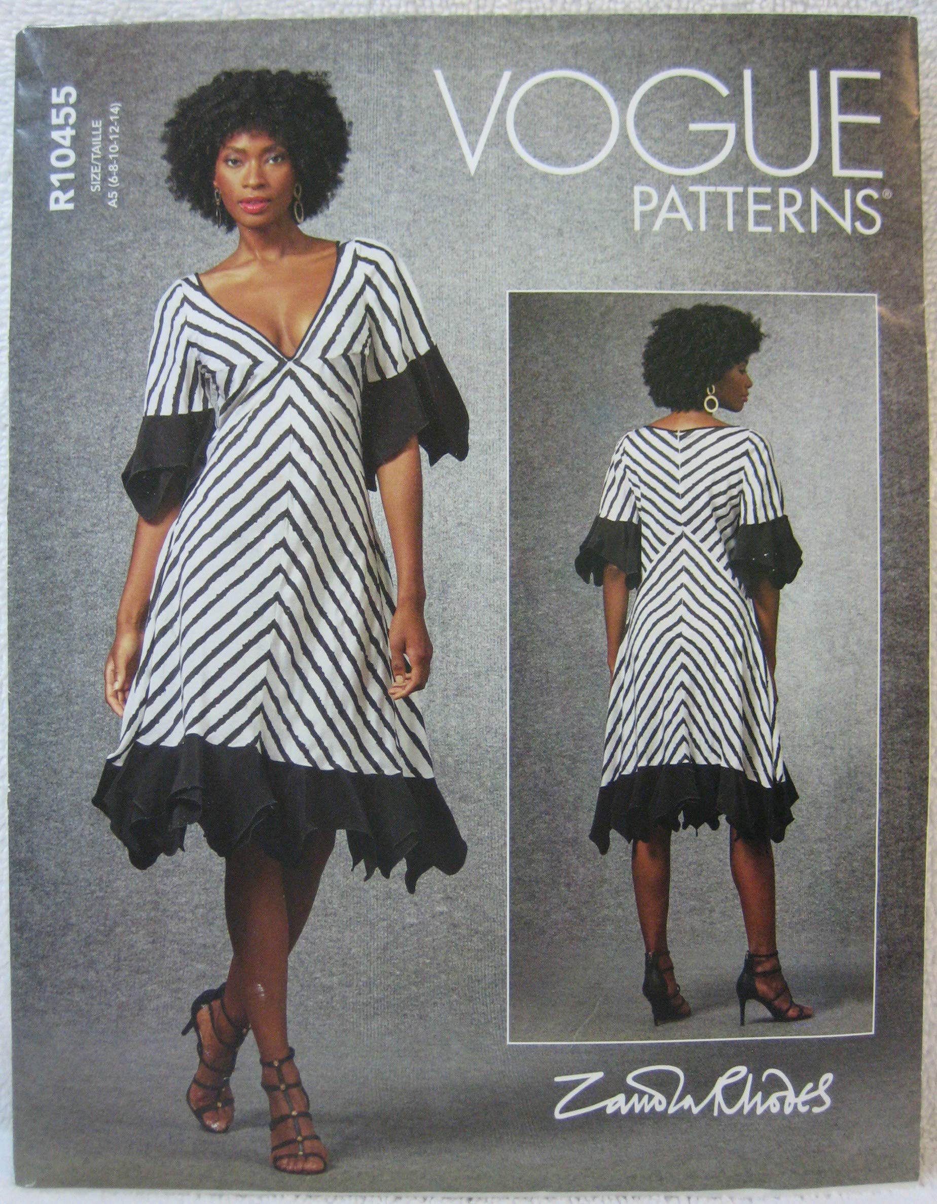 vogue bias cut dress patterns Amazon.com: Vogue Pattern R10455