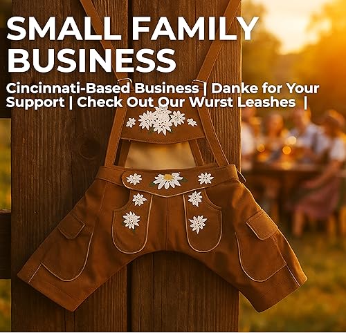 Miniatura 7 de EINSZWEIDOG Oktoberfest - Lederhosen para perros alemanes, varios tamaños (7XL)