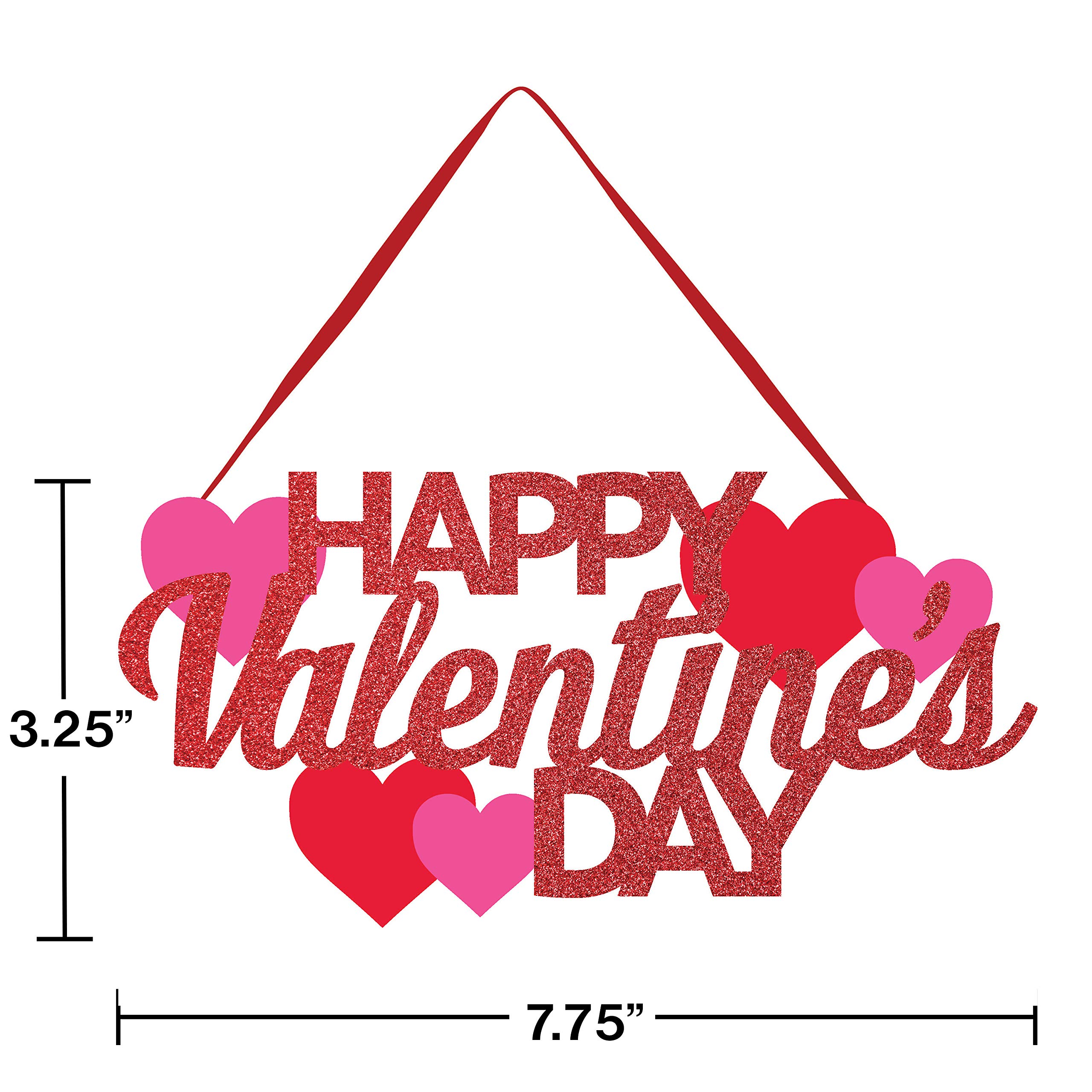 ❤︎ページ Amazon.com: Creative Converting Happy Valentine's Day Glitter Sign