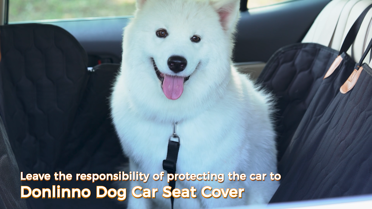 Dog Car Seat Cover for Back Seat, 100% Waterproof Dog Hammock with Extended Door Scratchproof Side Flaps, 600D Nonslip⦠- Image 7