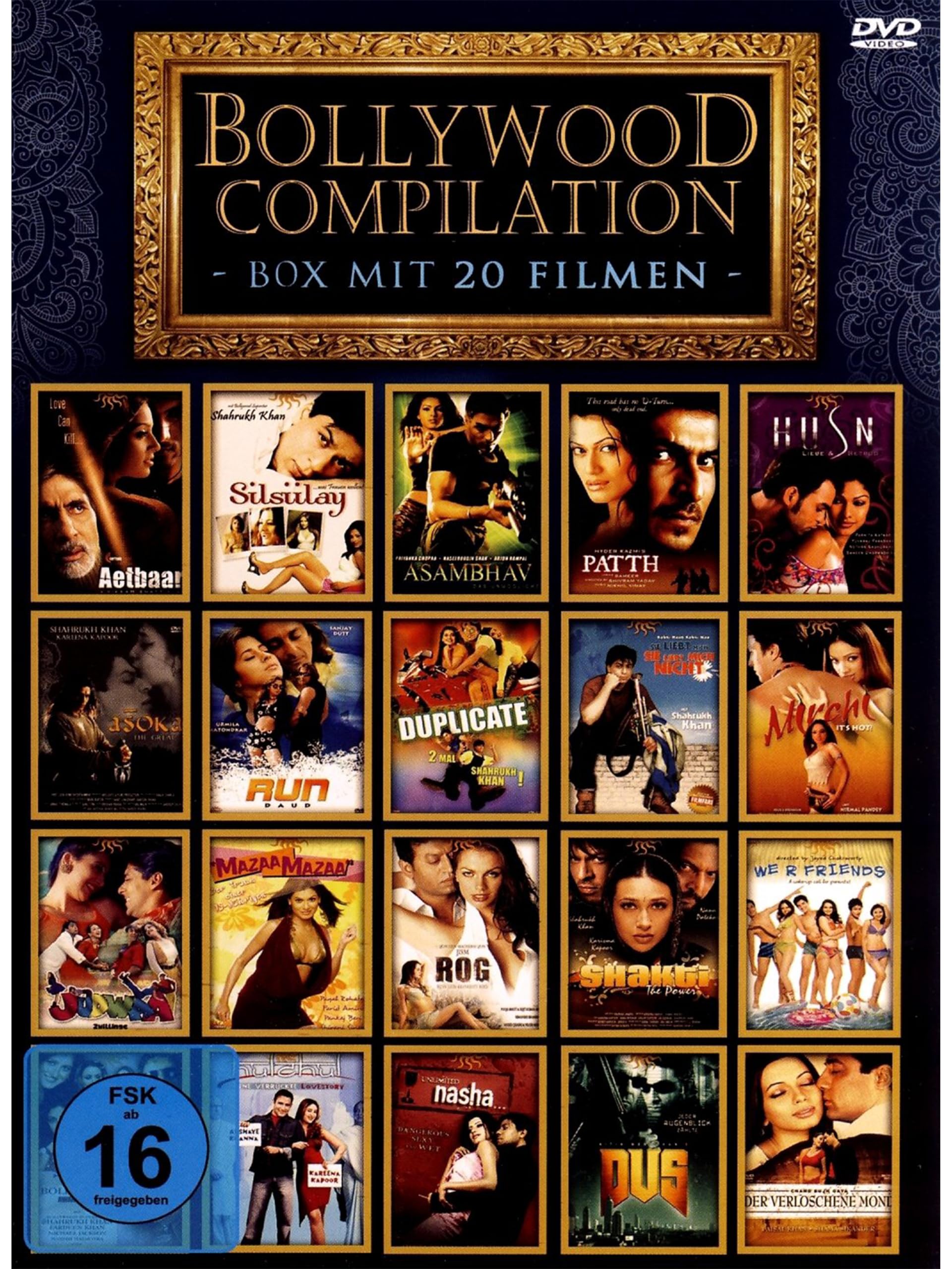 BOLLYWOOD COMPILATION - Exklusive Sammler-Box mit 20 Bollywood Kinofilmen [10 DVDs]