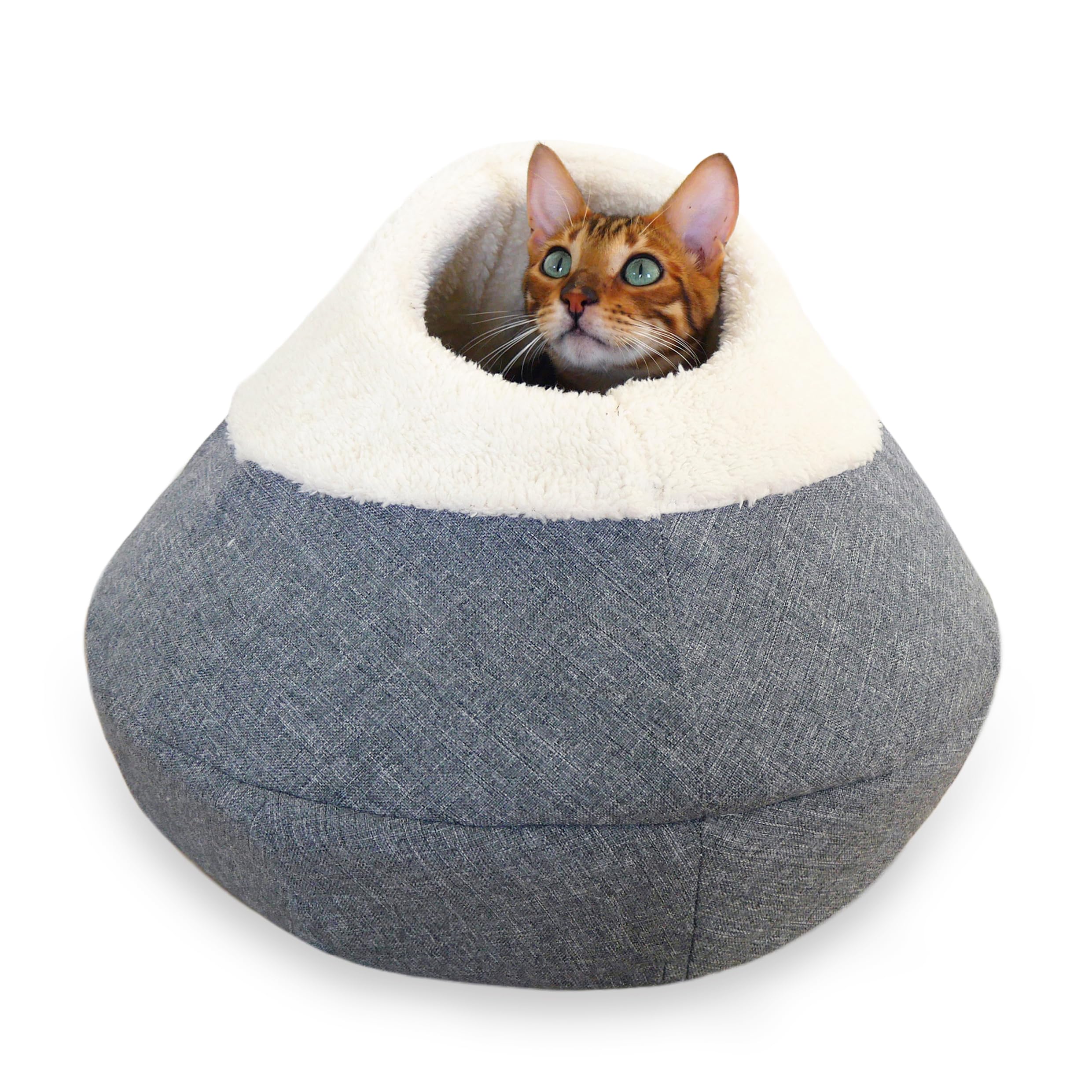 Rosewood Pet Bed Cosy Plush Cat Cave from B&Q
