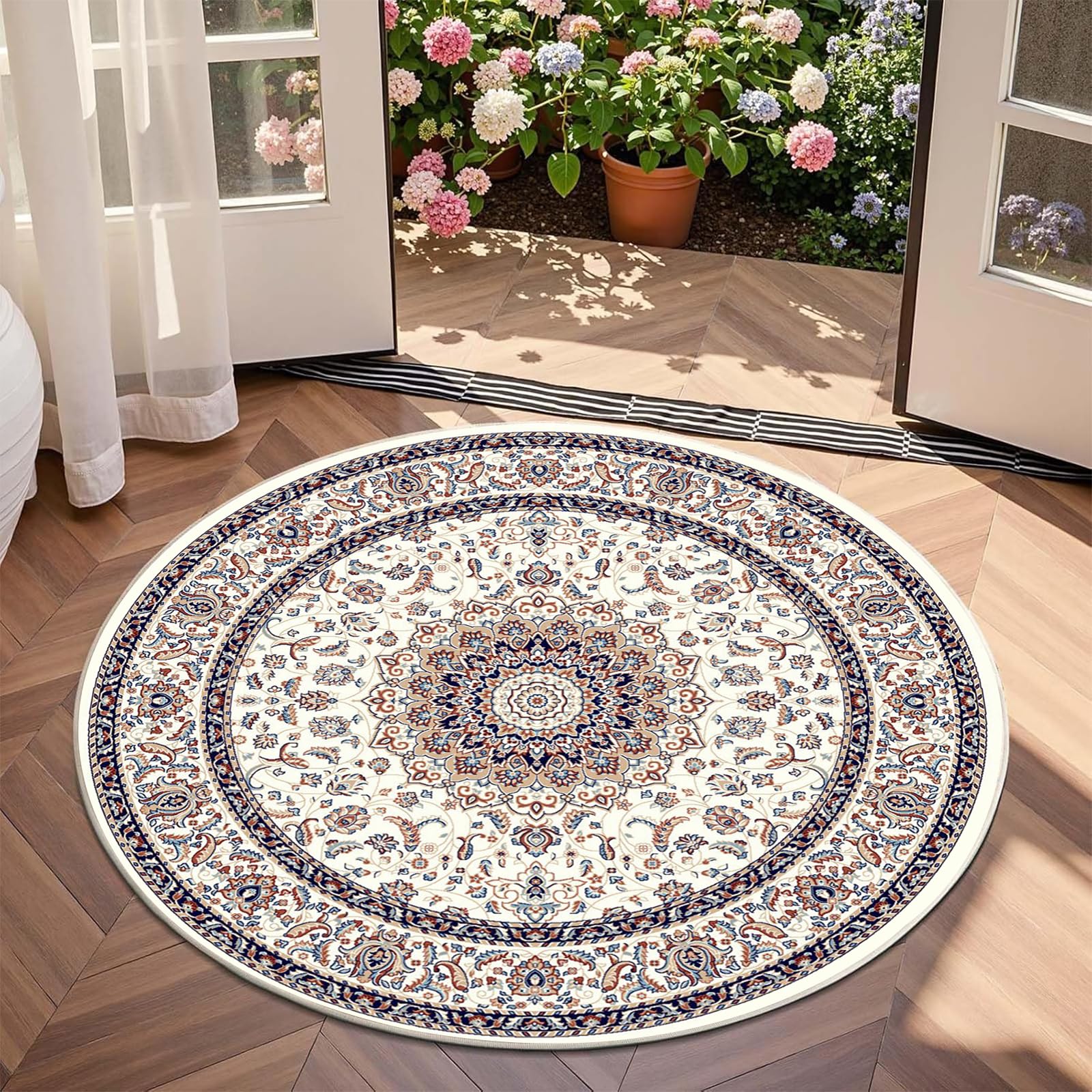 Amazon.com: MiZuH 2.6 x 2.6ft Round Rug for Bedroom,Soft Circle