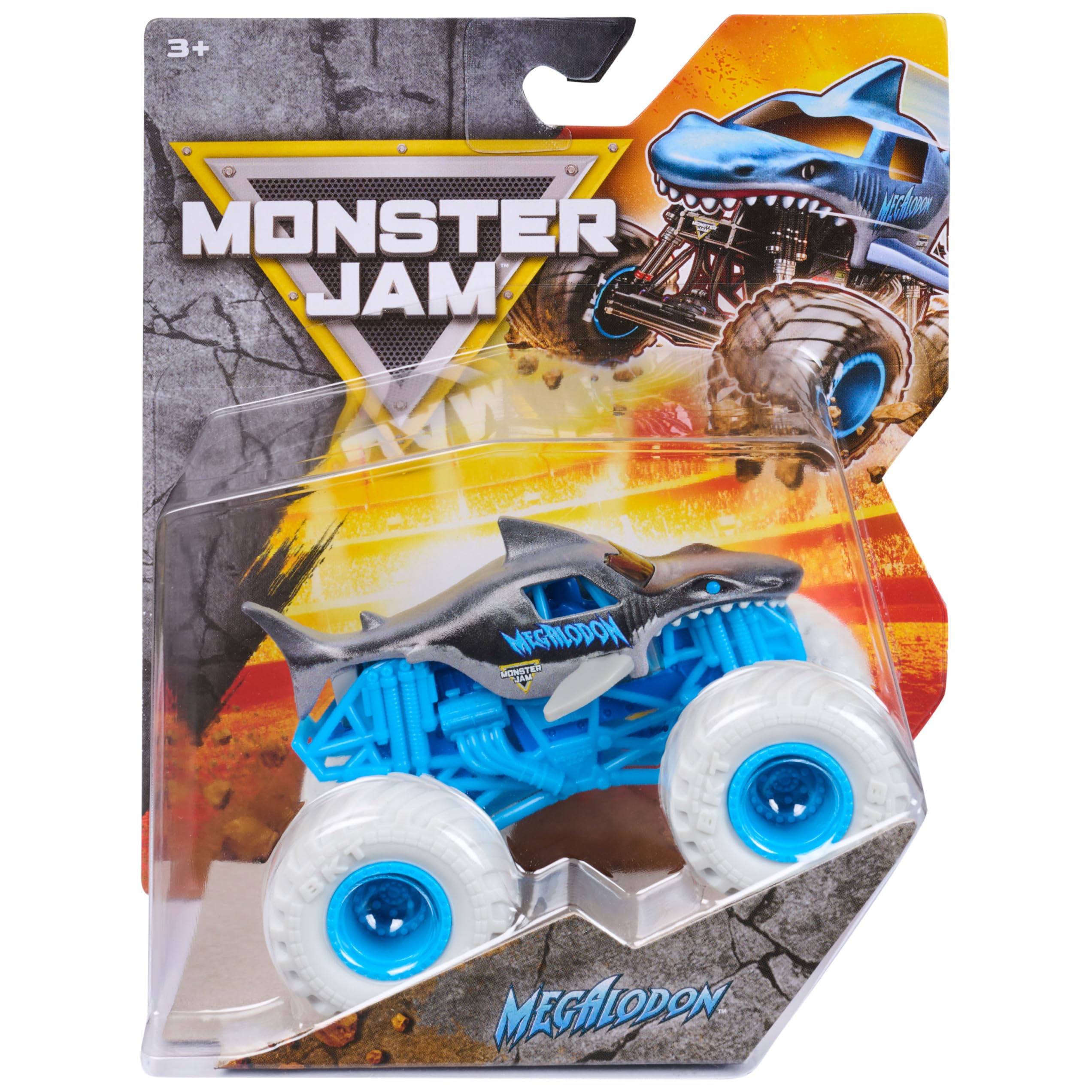 Monster Jam Megalodon Monster Truck - Veicolo pressofuso in scala 1:64