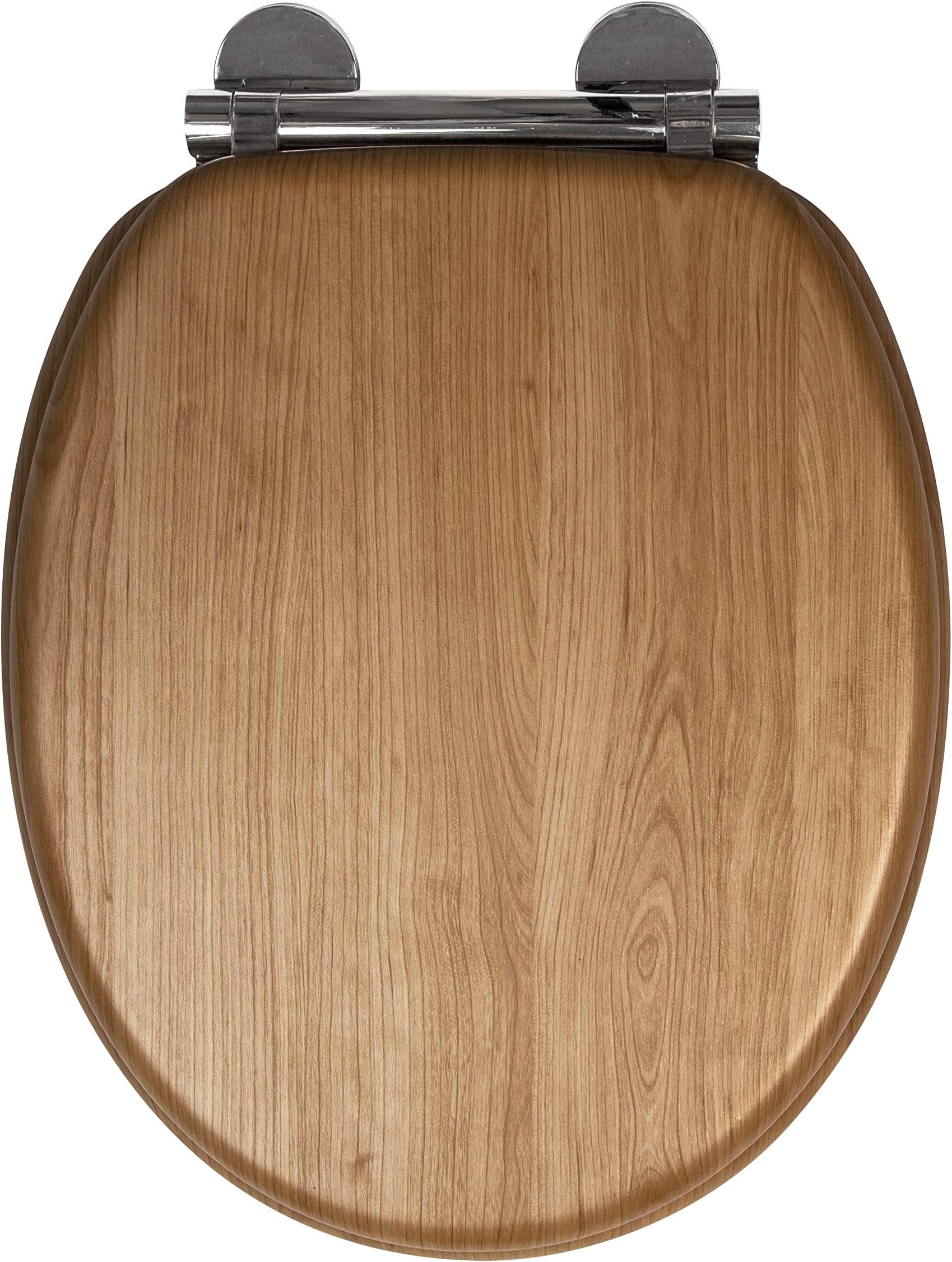 CroydexToilet Seat, Light Oak Effect, One Size