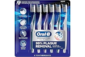 Oral-B CrossAction All In One Soft Toothbrushes: The Ultimate Deep Plaque Removal Solution