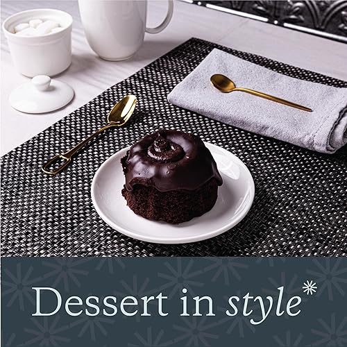 Miniatura 3 de Vikko Platos de postre de cerámica, juego de 4 platos blancos pequeños, juego de platos de ensalada de cerámica, platos redondos apilables de 6