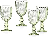 Vista 4 de Godinger Copa de vino tinto, copa de vino, copa de tallo, copa de copa de copa de copa – rosa – 10 onzas, juego de 4