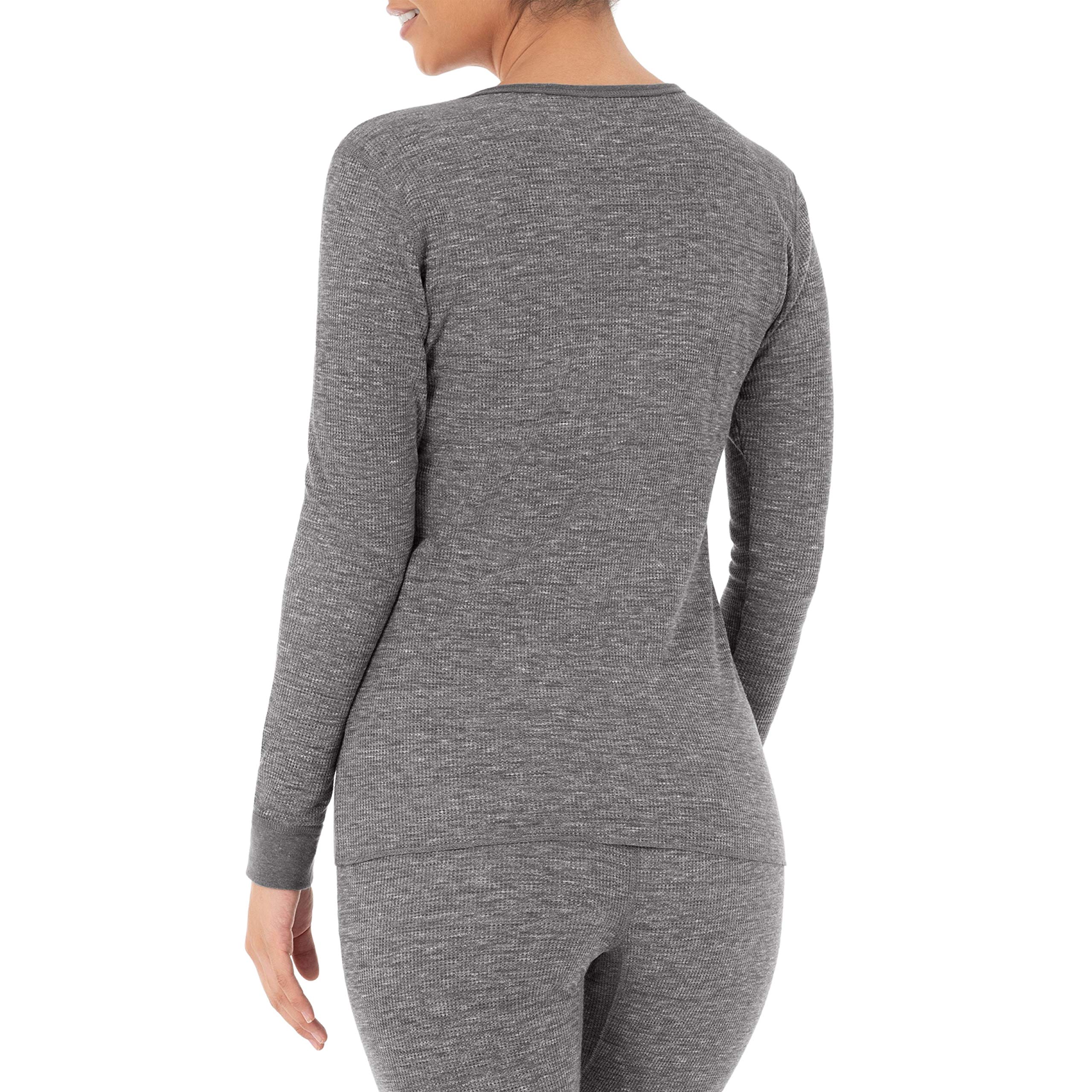 Fruit of the Loom Góra od pidżamy Kobiety Micro Waffle Premium Thermal Crew Top