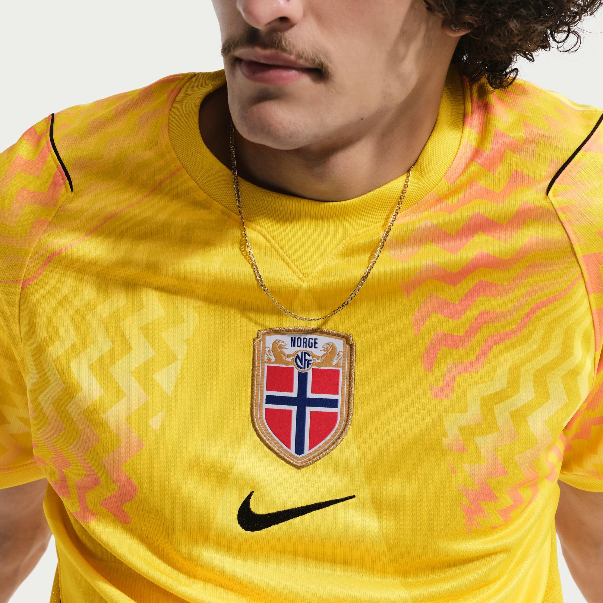 Nike Norwegen 2026 Stadion Torwart Nike Dri-Fit Replika-Kurzarm-fußballtrikot für Herren Replica Maglia da Calcio a Maniche Corte Uomo