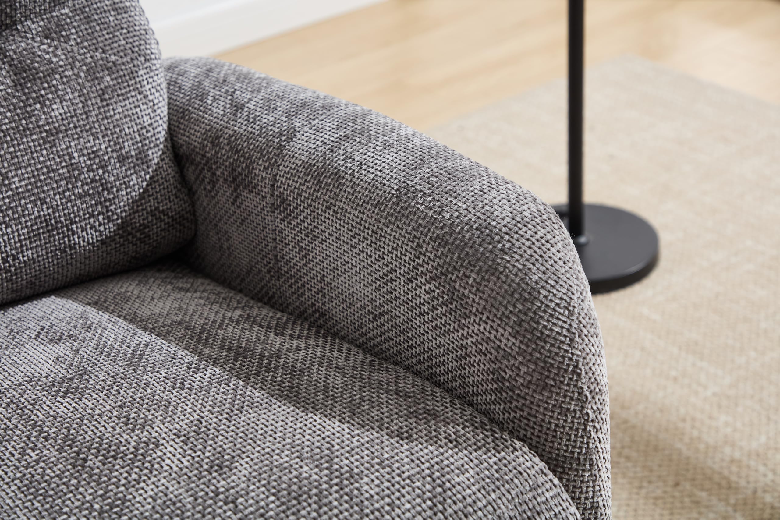 ASTAN HOGAR Sillón Relax con Función Auto-Ayuda (Levanta Personas) y reclinación eléctrica. Masaje y Termoterapia, Tapizado en Chenilla, Modelo Alma AH-AR10600GR