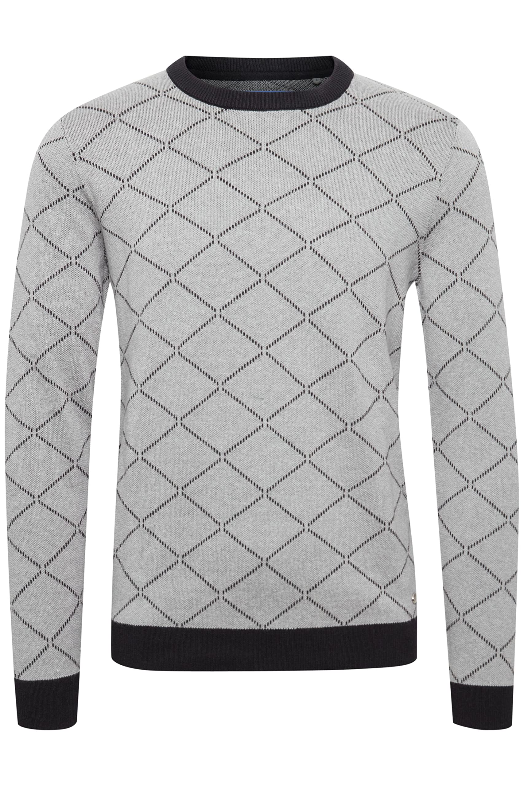 Blend BHNison Herren Strickpullover Feinstrick Pullover aus 100% Baumwolle