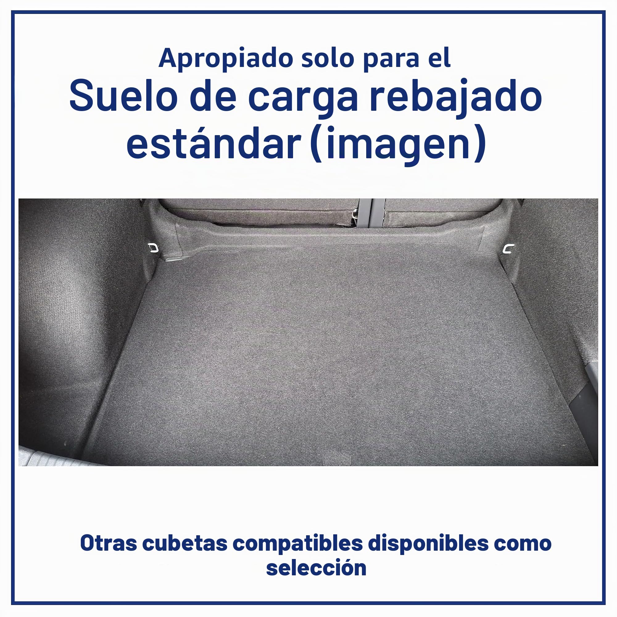 ELMASLINE 3D Bandeja de Maletero para VW TIGUAN (II) 2 2016-2025 Piso estándar rebajado (AD1) No es Compatible con híbridos enchufables | Protector de Maletero a Medida | Borde Extra Alto
