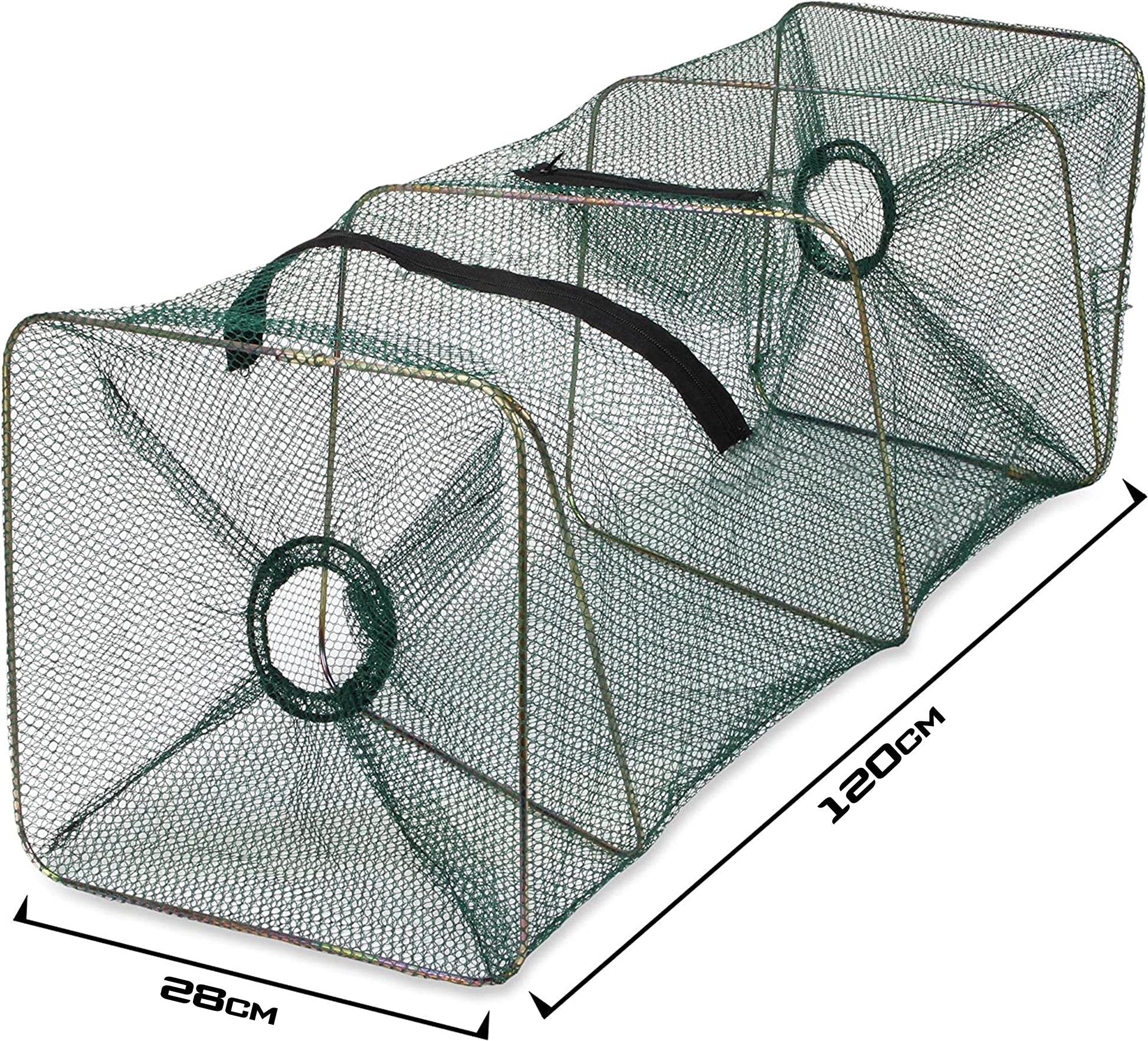 Normani Köderfischreuse XXL 100cm - Für Aale, Krebse & Fische