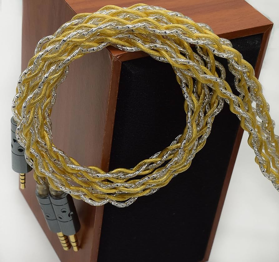 Amazon | 【BIGMANGO-Undine】QDC3.5mm金メッキ+銀メッキ+銀箔ケーブル