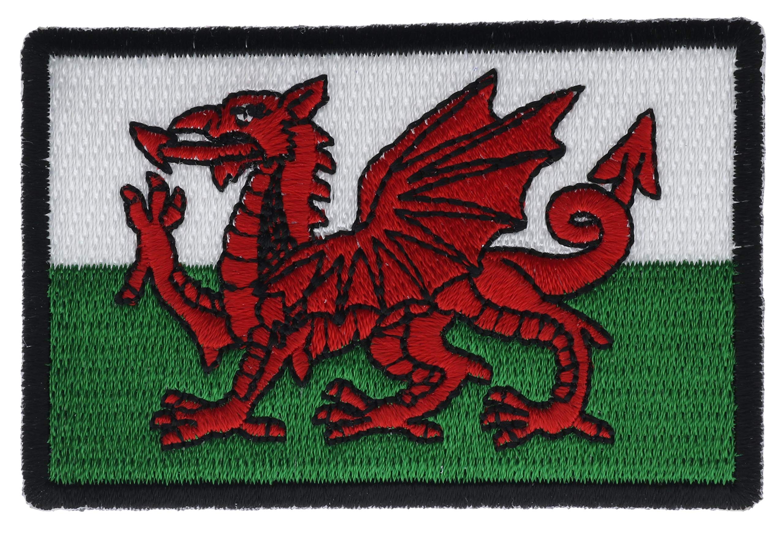 Wales Flag 3" Embroidered Patch IVANP5169 F5D9I